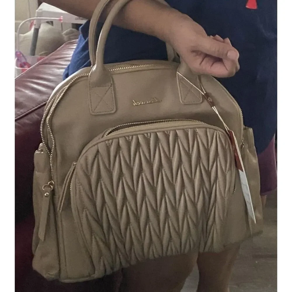 LOVEVOOK Small Fashionable 16L Diaper Bag Backpack for Mom & Dad